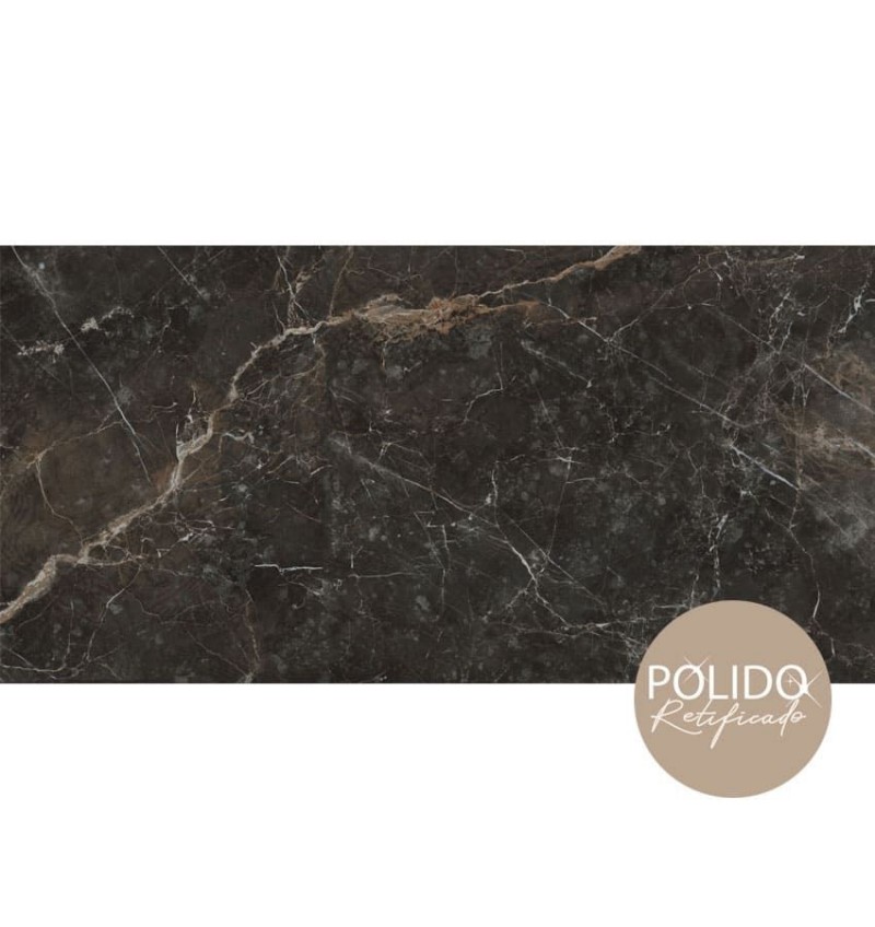 Porcelánico Pulido Formigres Imperium Dark 60x120cm 1ra. Calidad