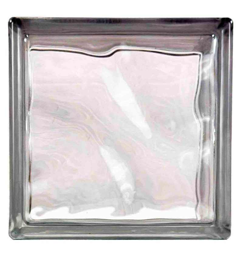 Ladrillo de Vidrio Iberico Incoloro 19x19x8cm.