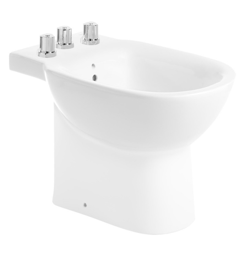 Bidet de 3 orificios Roca Debba con lluvia