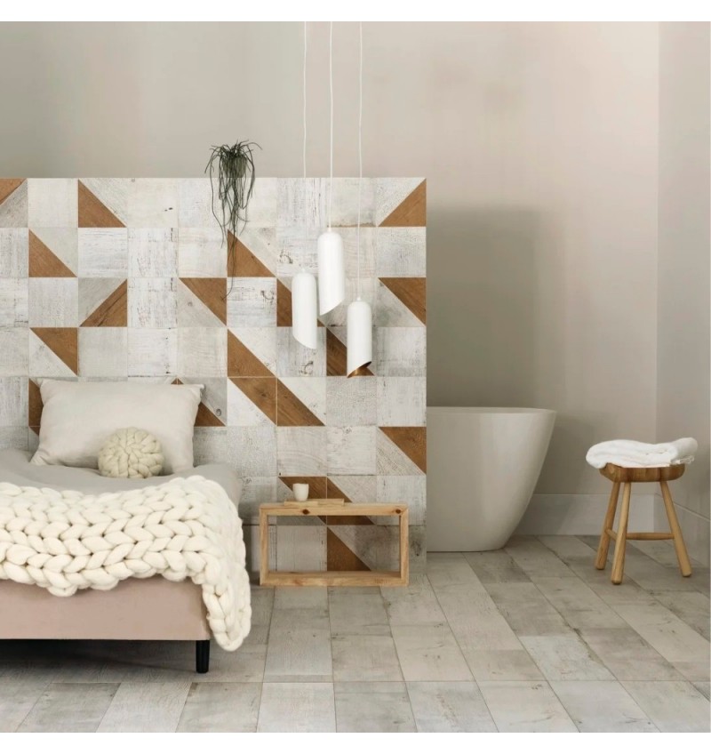 Porcellanato Portobello Californian Wood Natural 20x120cm 1ra. Calidad