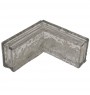Ladrillo de Vidrio Esquinero Iberico New Wall Incoloro Corner 90° 20x10x5cm.