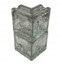 Ladrillo de Vidrio Esquinero Iberico New Wall Incoloro Corner 90° 10x10x5cm.