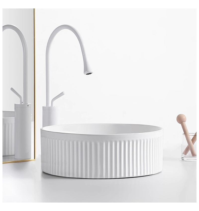 Bacha de Apoyar Denia PL Redonda 36x13cm Blanca