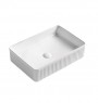 Bacha de Apoyar Denia PL Rectangular con Sopapa 50x34x13cm Blanca