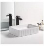 Bacha de Apoyar Denia PL Rectangular con Sopapa 50x34x13cm Blanca