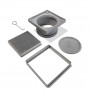 Rejilla para Patio Reversible Atrim Laggon 12x12cm cromo